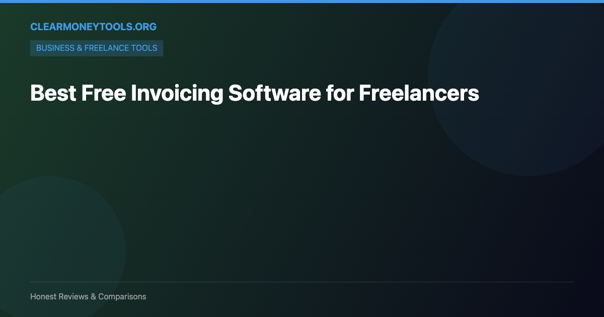 Best Free Invoicing Software for Freelancers